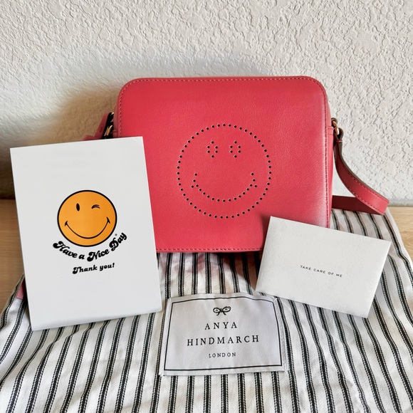 ☀️NEW☀️Anya Hindmarch Smiley Crossbody Bag - Picture 5 of 10